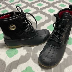 Liz Claiborne Redonda working boots, black